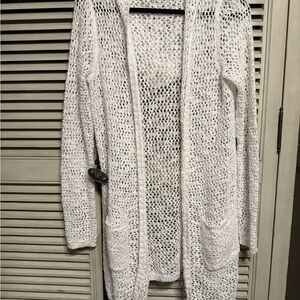 Cynthia Rowley White Cardigan Sweater Coverup New without tags
